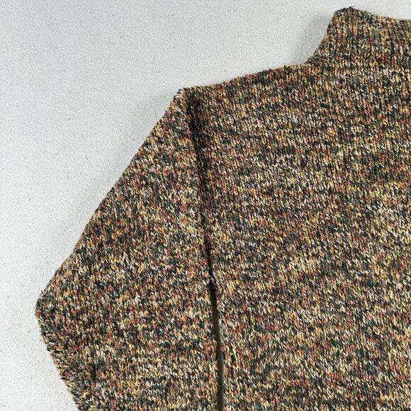 Amy‎ Brill Sweater Women’s L/XL Brown Marled Knit Cotton Chunky Slouchy Pocket - Picture 14 of 16